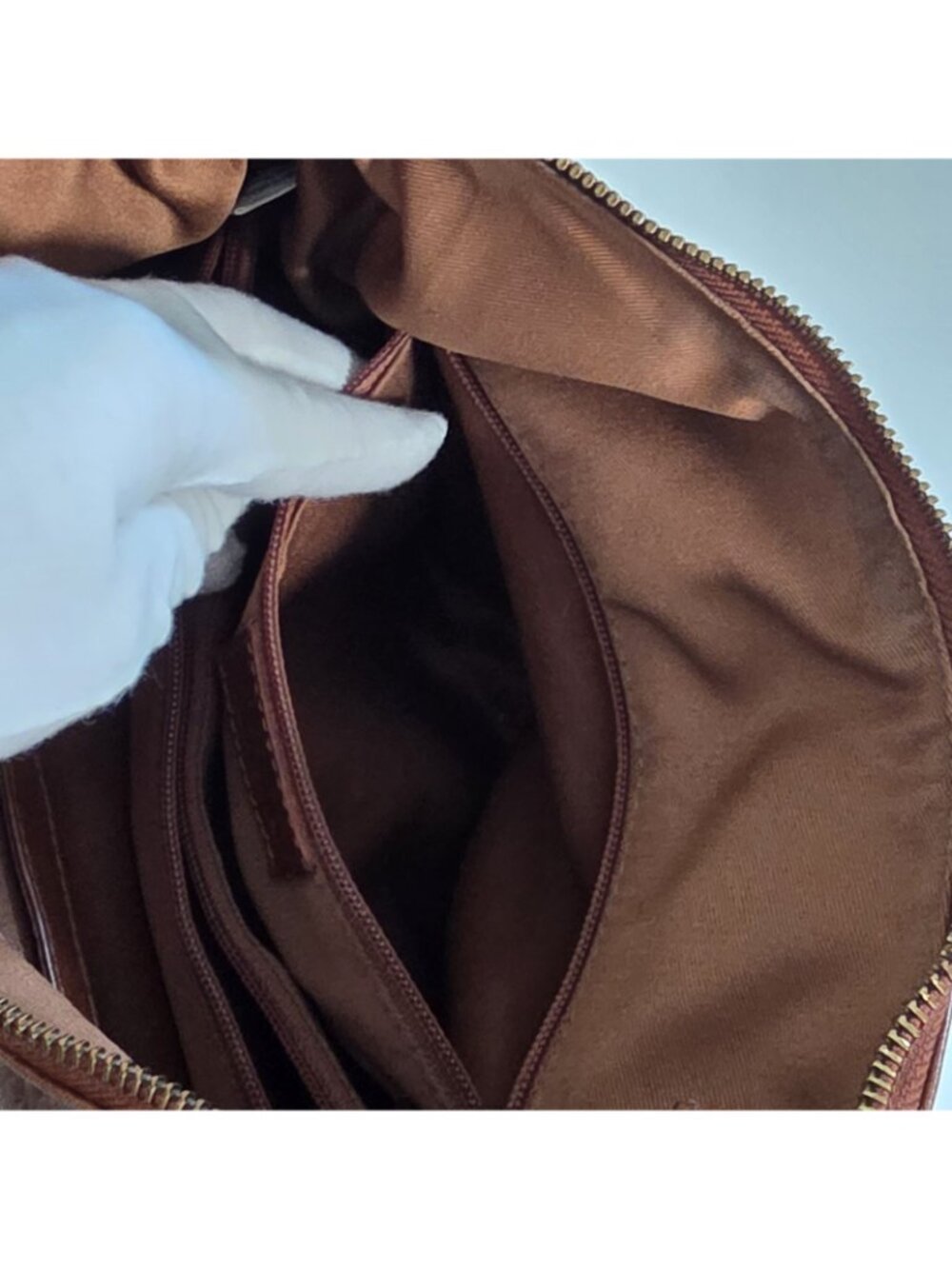 Browns Genuine Leather Hobo Shoulder Bag Cognac Brown Y2K Western Boho Pockets - Picture 16 of 16